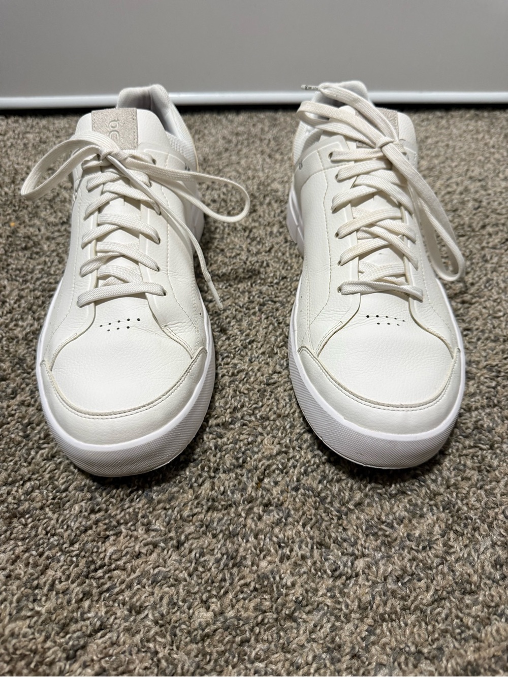 On Running Men's Low-Top Sneakers in Cream/White - Picture 2 of 7